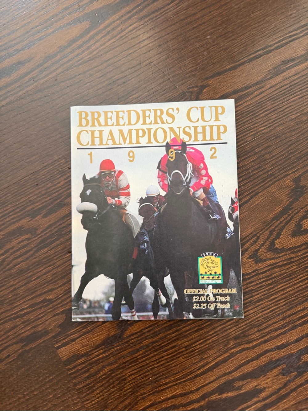 Breeders' Cup Championship 1992 Horse Racing Program